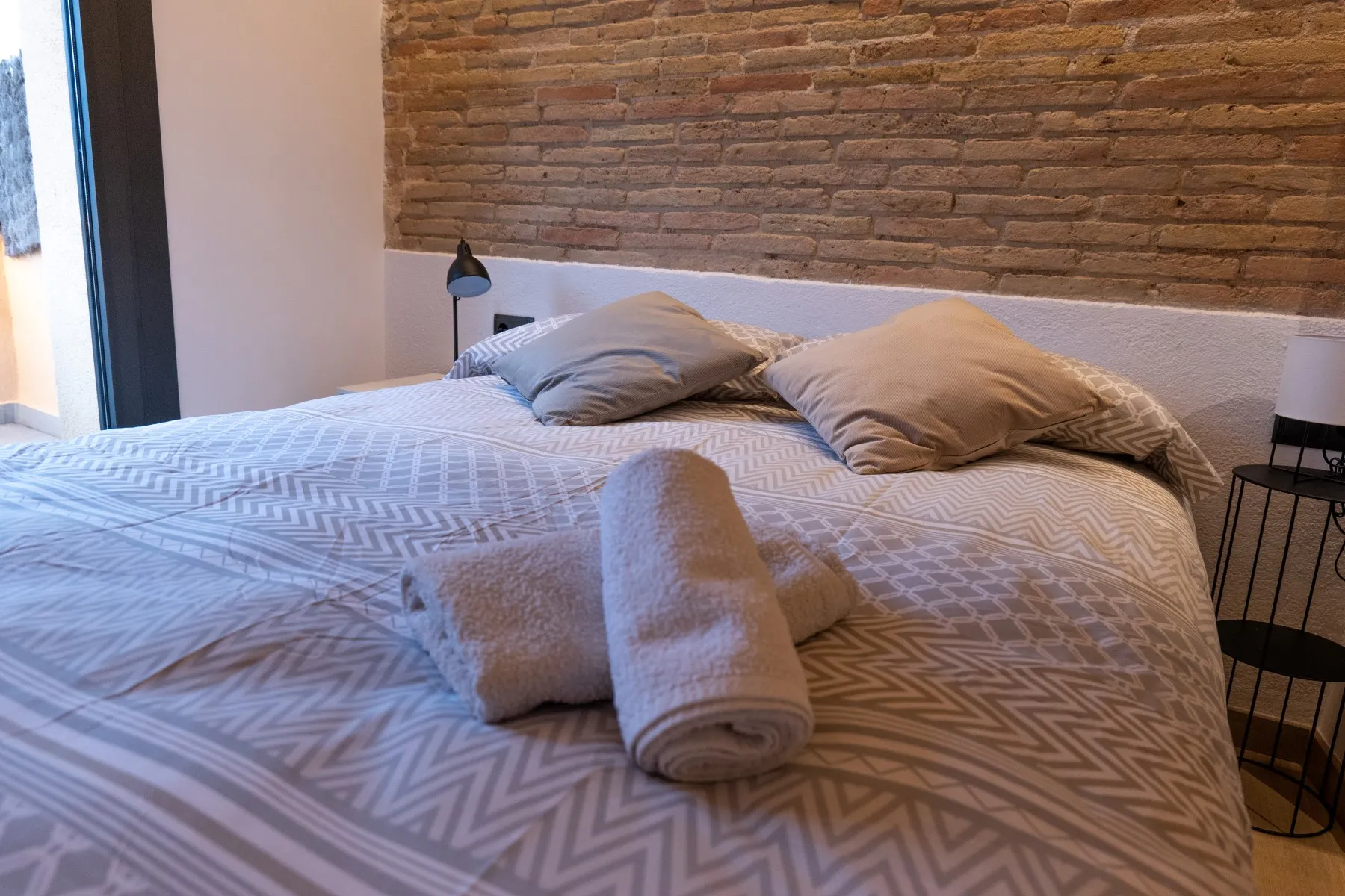 Habitació principal de l'apartament Niu del Sol